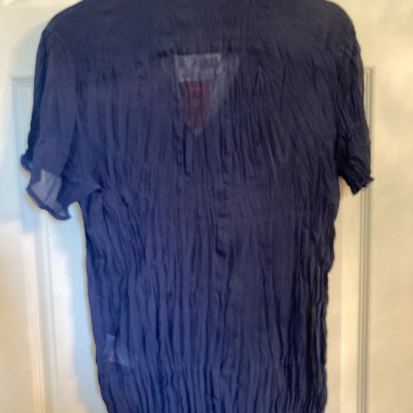 Esprit Navy Sheer Top - new with tag - Picture 4 of 7